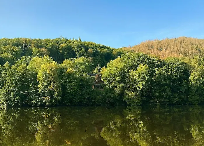 Alpehytte Blockhaus With Private Sauna, Fireplace, Pure Nature And Tranquility Heimbach